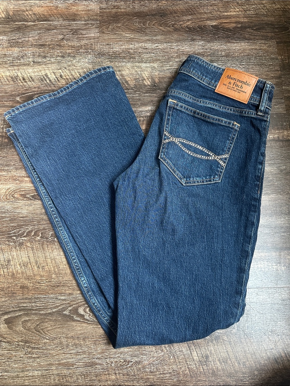 Abercrombie & Fitch Women’s Deep Blue vintage Bootcut Jeans